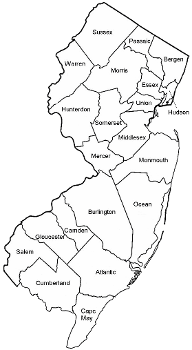 New Jersey Map